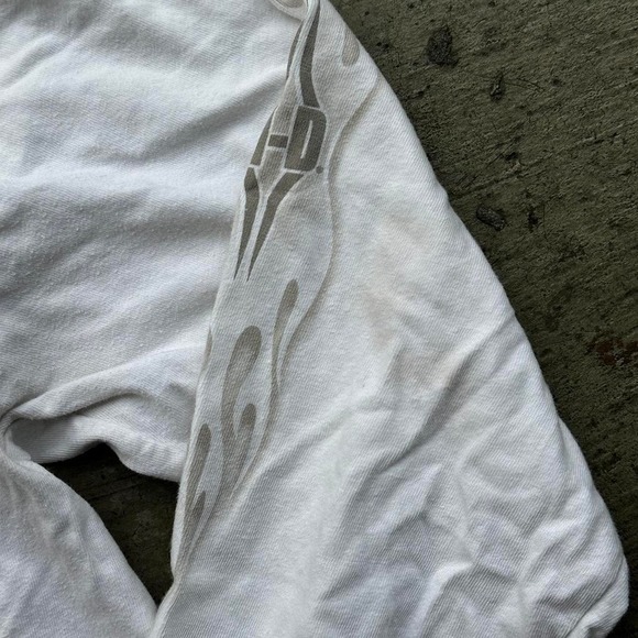 VINTAGE 2003 TRIBAL HARLEY DAVIDSON WHITE LONG SLEEVE SIZE L - Picture 3 of 6